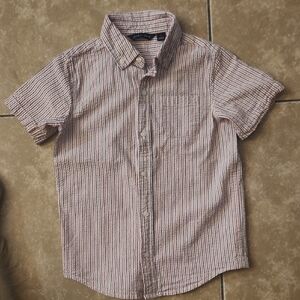 Janie and Jack Red, White & Blue Striped Shirt